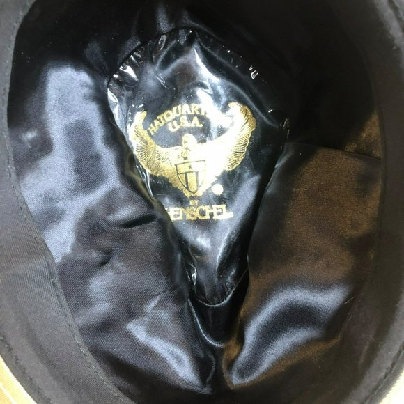 Men's HatQuarters USA by Henschel Canvas Fedora Hat Khaki Durable Waterproof - Picture 4 of 7